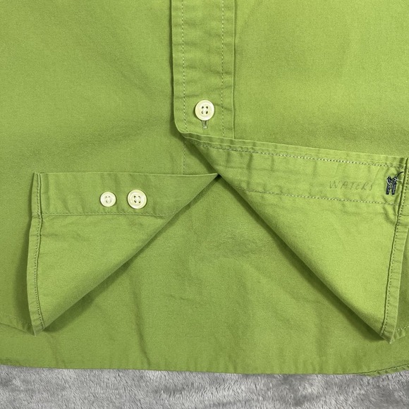 J.Crew Shirt Mens XL Green Brushed Twill Classic Long Sleeve Super Soft - Picture 6 of 11